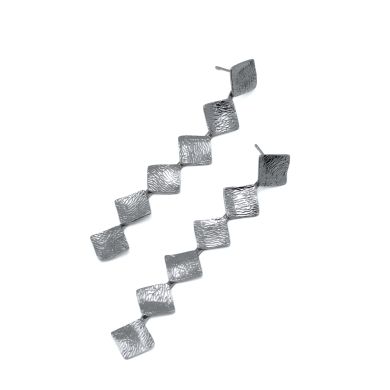 ARETES ZO14393E450 PLATEADO Acero Inxidable G27