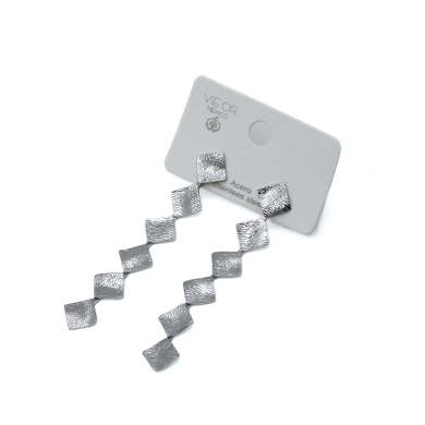 ARETES ZO14393E450 PLATEADO Acero Inxidable G27