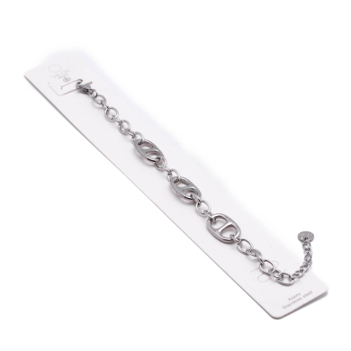 PULSERA ZO13224B Plateado Acero Inoxidable -2B52