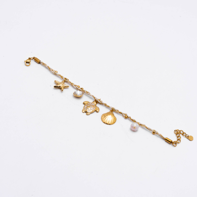 PULSERA Y00578 BEIG Acero Inoxidable 2B28