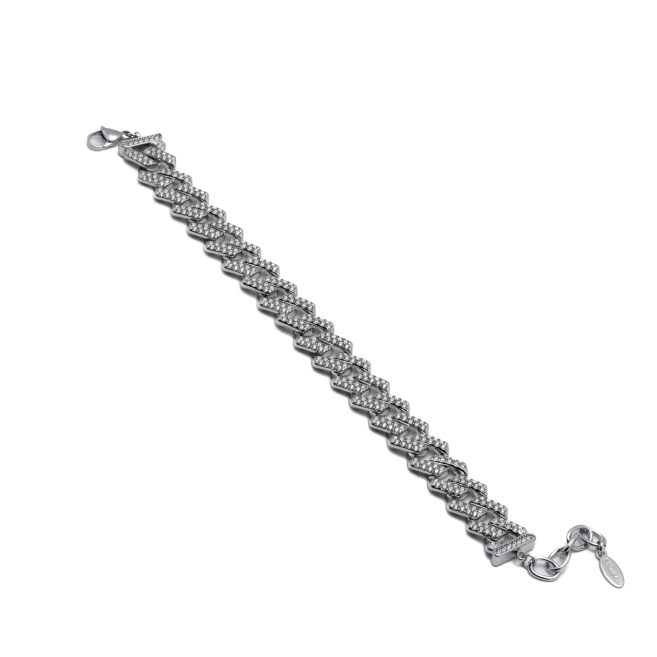 PULSERA ZO12884B Plateado Acero Inoxidable -2B37