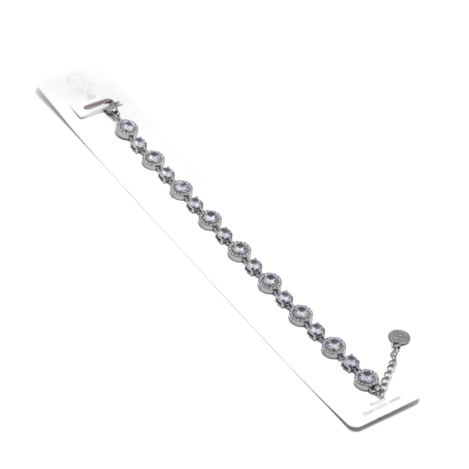 PULSERA ZO12849B Plateado Acero Inoxidable -2B21