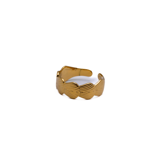 ANILLO ZO8573R Dorado Acero Inoxidable -2A37