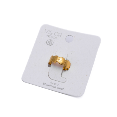 ANILLO ZO8573R Dorado Acero Inoxidable -2A37