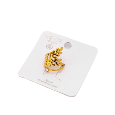 ANILLO ZO8734R Dorado Acero Inoxidable -2A57