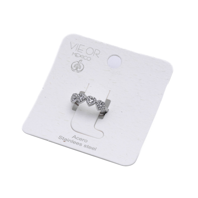 ANILLO ZO12999R Plateado Acero Inoxidable -A41