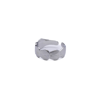 ANILLO ZO8573R Plateado Acero Inoxidable -2A37