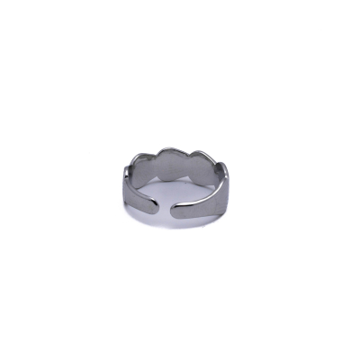 ANILLO ZO8573R Plateado Acero Inoxidable -2A37