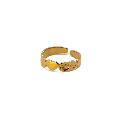 ANILLO ZO8570R Dorado Acero Inoxidable -2A37