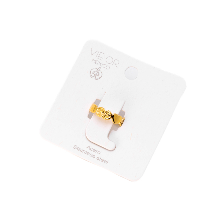ANILLO ZO8570R Dorado Acero Inoxidable -2A37