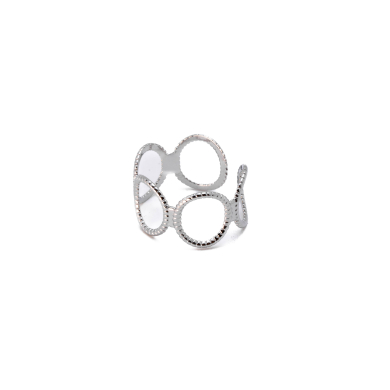 ANILLO ZO14661R Plateado Acero Inoxidable -2A13