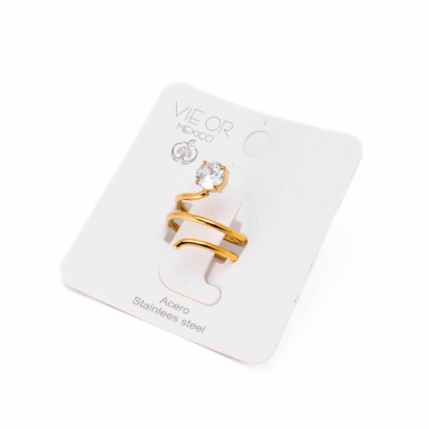 ANILLO ZO12761R Dorado Acero Inoxidable -A22