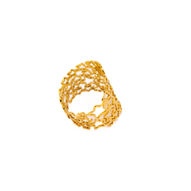 ANILLO ZO8813R Dorado Acero Inoxidable -A43
