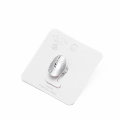 ANILLO ZO8743R Plateado Acero Inoxidable -A45