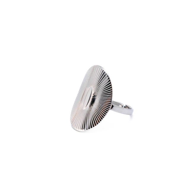 ANILLO ZO8743R Plateado Acero Inoxidable -A45