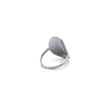 ANILLO ZO8743R Plateado Acero Inoxidable -A45