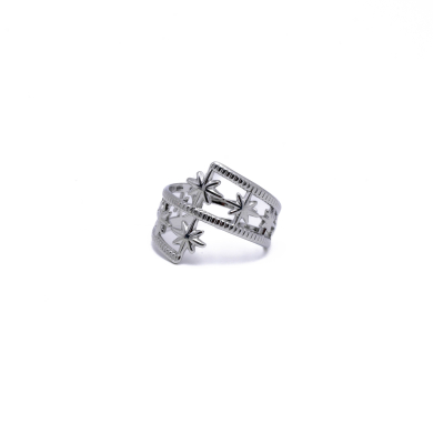 ANILLO ZO10244R150 Plateado Acero Inoxidable -2A53