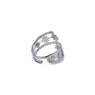ANILLO ZO10244R150 Plateado Acero Inoxidable -2A53