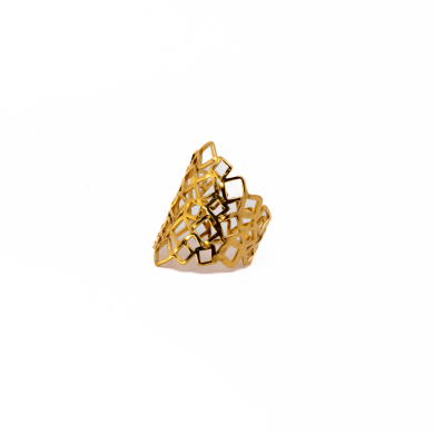 ANILLO ZO8812R Dorado Acero Inoxidable -A52