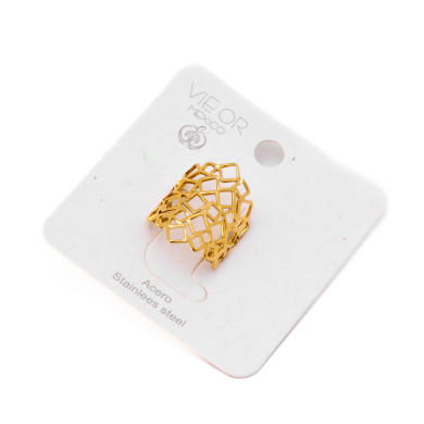 ANILLO ZO8812R Dorado Acero Inoxidable -A52