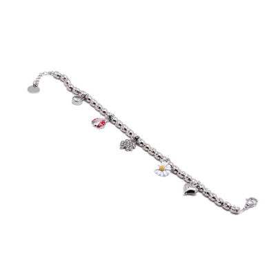 PULSERA ZO12825B Plateado Acero Inoxidable -2C43