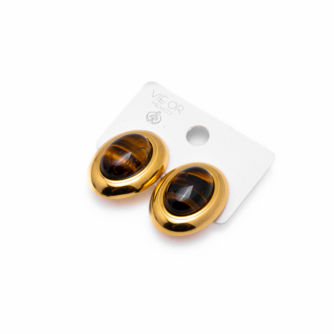 ARETES PINZA Y00121 Marron Acero  Inoxidable -F33