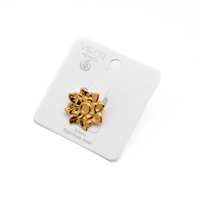 ANILLO ZO13060R Dorado Acero Inoxidable -2A54