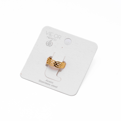 ANILLO ZO8571R Dorado Acero Inoxidable -2A23