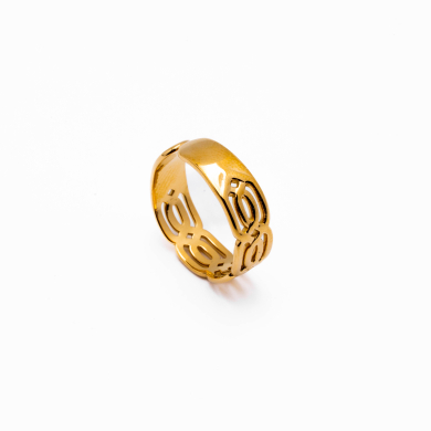 ANILLO ZO8571R Dorado Acero Inoxidable -2A23