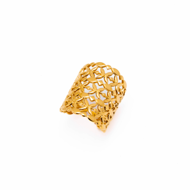 ANILLO ZO8821R Dorado Acero Inoxidable -A43