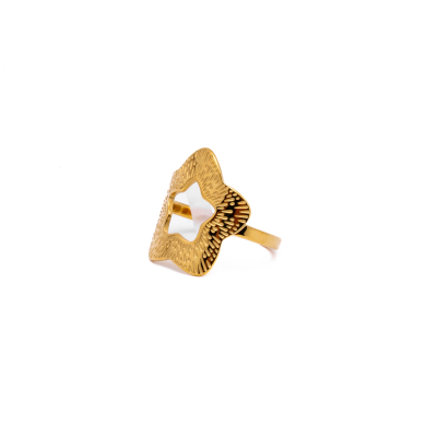 ANILLO ZO8742R Dorado Acero Inoxidable -A36