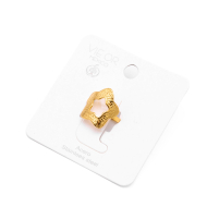 ANILLO ZO8742R Dorado Acero Inoxidable -A36