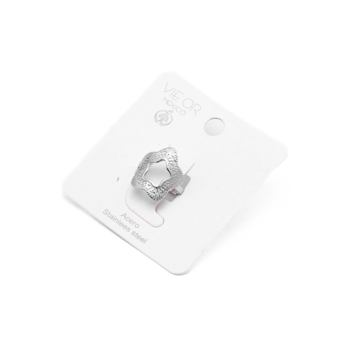 ANILLO ZO8742R Plateado Acero Inoxidable -A36