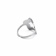 ANILLO ZO8742R Plateado Acero Inoxidable -A36