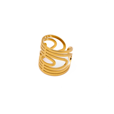 ANILLO ZO8737R Dorado Acero Inoxidable -A43