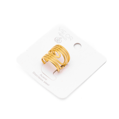 ANILLO ZO8737R Dorado Acero Inoxidable -A43