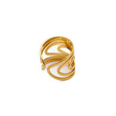 ANILLO ZO8737R Dorado Acero Inoxidable -A43