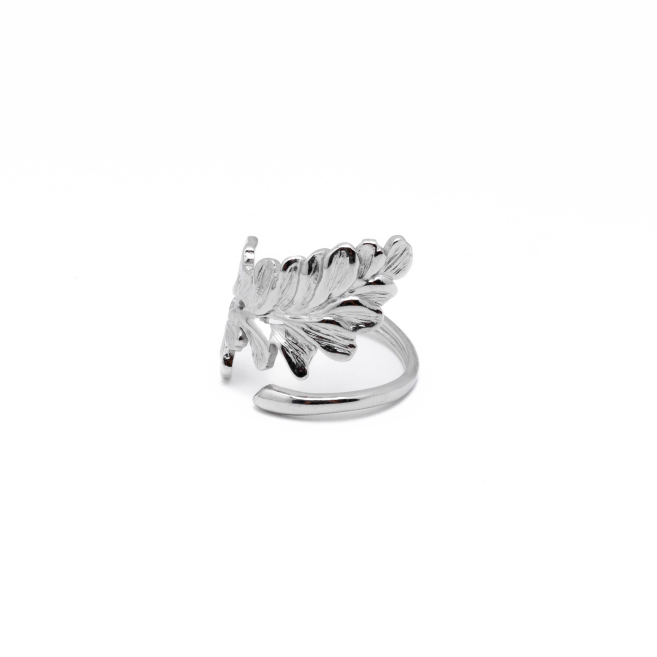ANILLO ZO14124R Plateado Acero Inoxidable A46