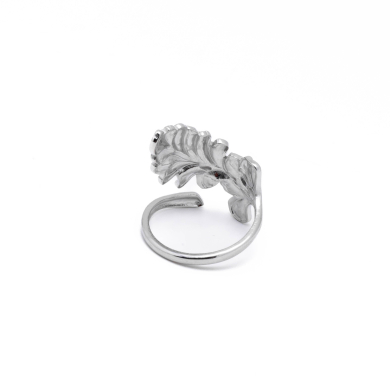 ANILLO ZO14124R Plateado Acero Inoxidable A46