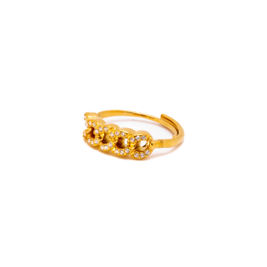 ANILLO ZO12995R Dorado Acero Inoxidable -A31