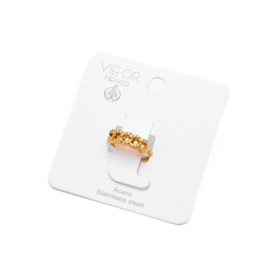 ANILLO ZO12995R Dorado Acero Inoxidable -A31