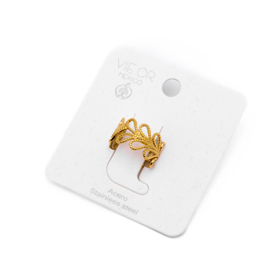 ANILLO ZO8818R Dorado Acero Inoxidable -2A53