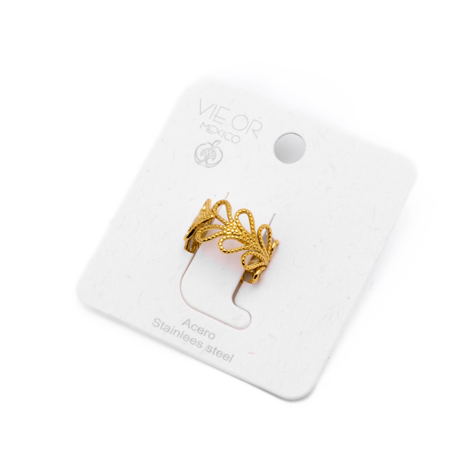 ANILLO ZO8818R Dorado Acero Inoxidable -2A53