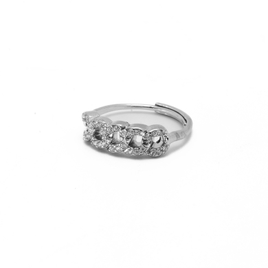 ANILLO ZO12995R Plateado Acero Inoxidable -A31