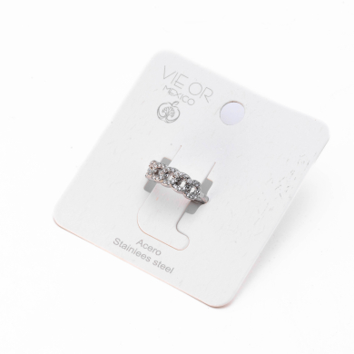 ANILLO ZO12995R Plateado Acero Inoxidable -A31