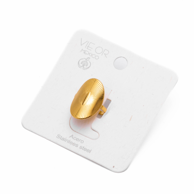 ANILLO ZO8743R Dorado Acero Inoxidable -A45