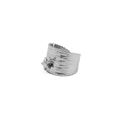 ANILLO ZO10292R Plateado Acero Inoxidable -A35