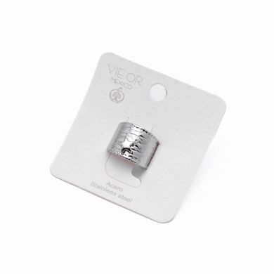 ANILLO ZO10292R Plateado Acero Inoxidable -A35