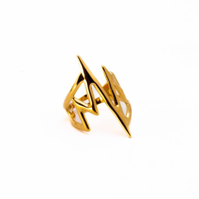 ANILLO ZO10250R150 Dorado Acero Inoxidable -2A24