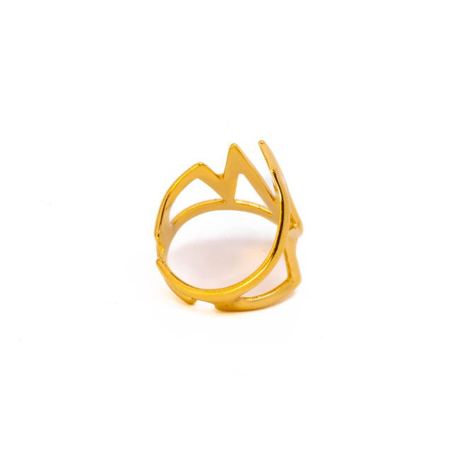 ANILLO ZO10250R150 Dorado Acero Inoxidable -2A24
